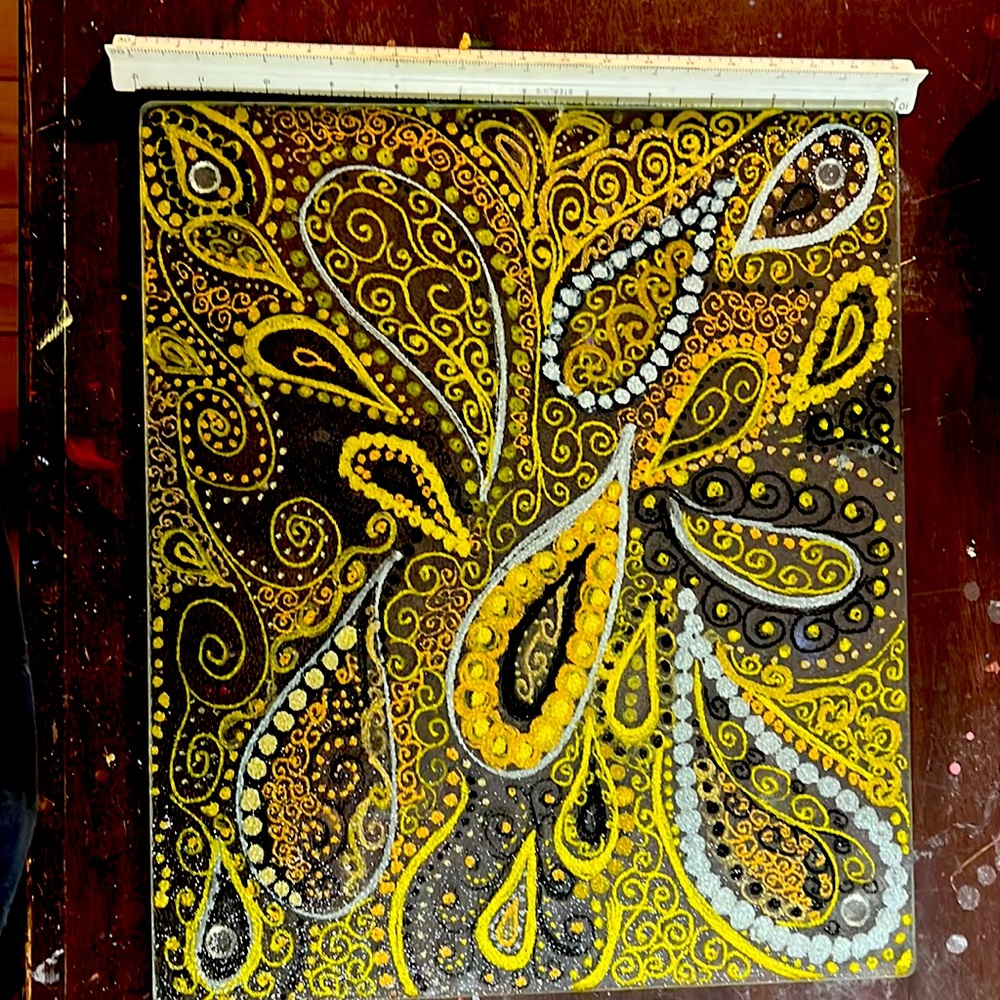 COPY - Hand painted cutting board